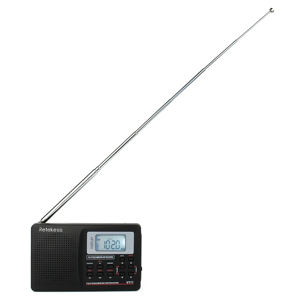 Портативное FM радио RETEKESS V111 2 шт. DSP стерео/MW/SW/LW портативное с полнодиапазонным