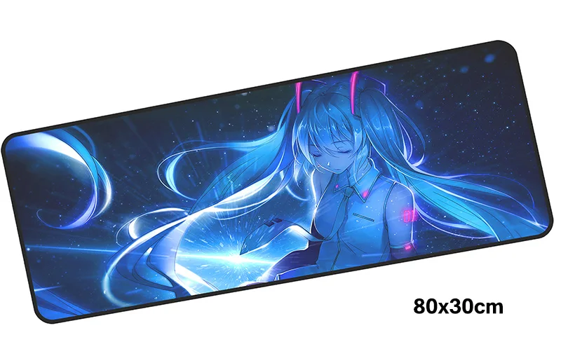 Hatsune Miku pad мышь computador игровая мышь pad 800x300X2 мм padmouse big miku Коврик Для Мыши Эргономичный гаджет офисные настольные коврики - Цвет: Size 800x300X2MM