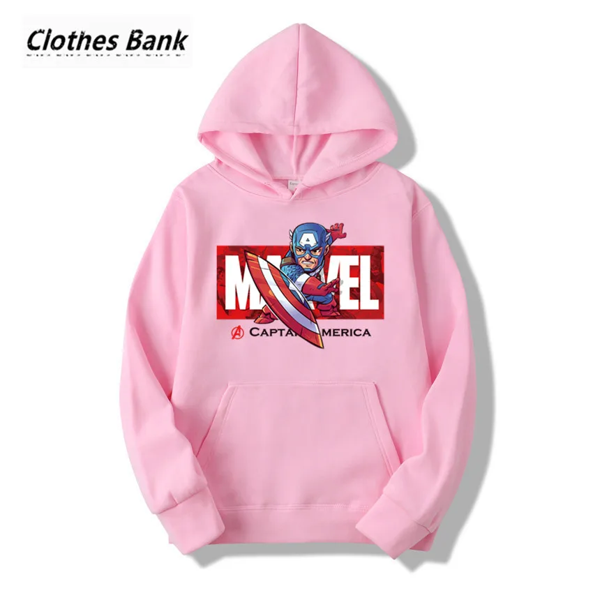Marvel Капитан Америка мультфильм Fnny толстовки для мужчин и женщин модная уличная
