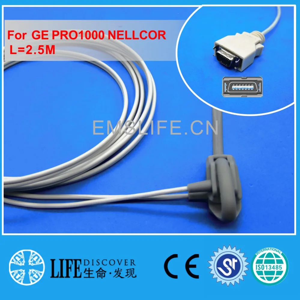 Long cable neonate wrap spo2 sensor for dinamap pro1000 Nellcor