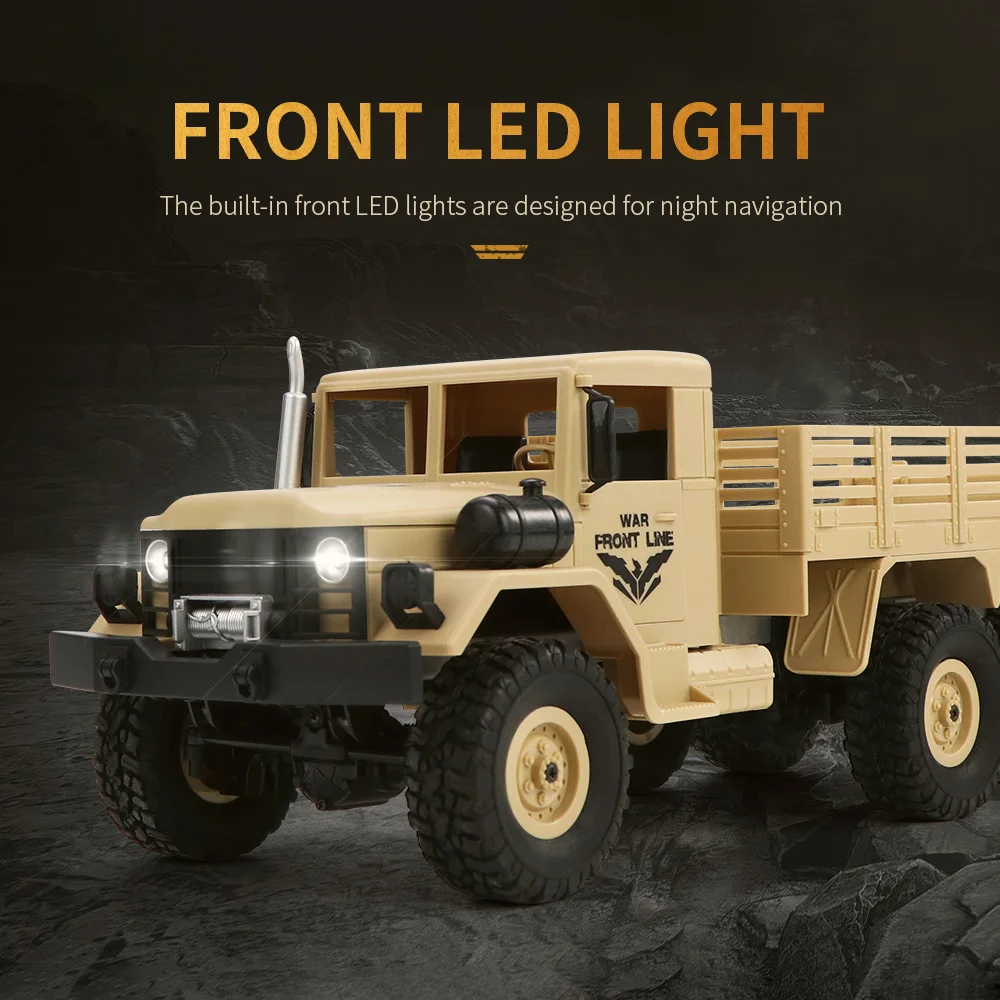 Радиоуправляемый автомобиль игрушки Q62 1:16 2 4G радиомашина 4WD внедорожный военный