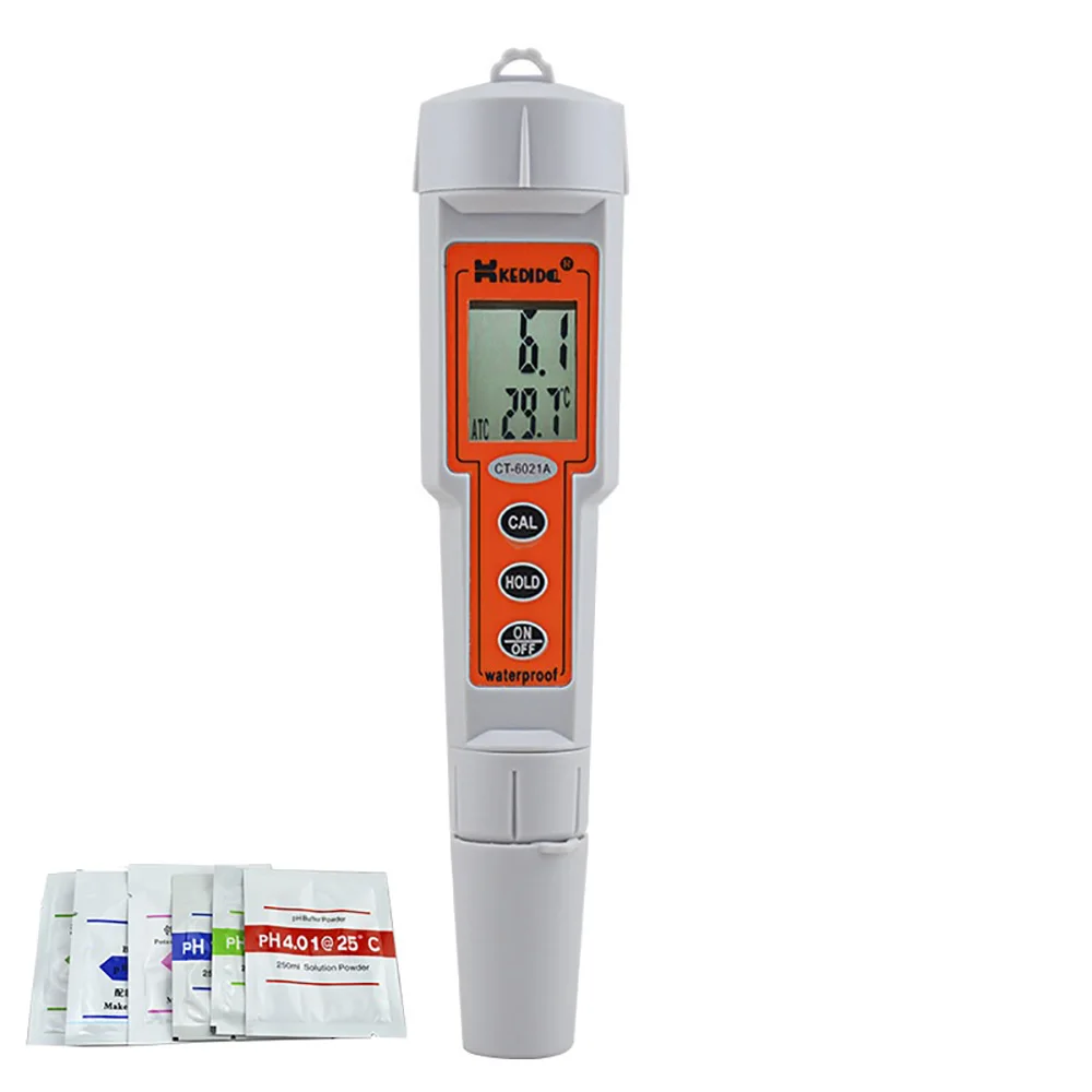 

Hand-held Digital PH Meter Waterproof PH Water Quality Tester Professional Aquarium Fish Tank Water Quality PH Tester Display