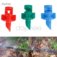 dophee 50pcs lawn watering spray nozzle mini sprinkler irrigation misting nozzle micro garden agriculture 360 degree nozzle