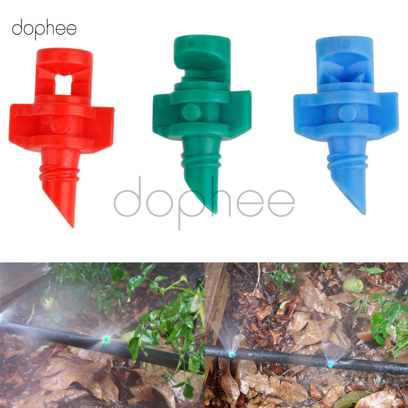 Dophee 50 шт. распылительная насадка для полива газона мини распылитель орошения