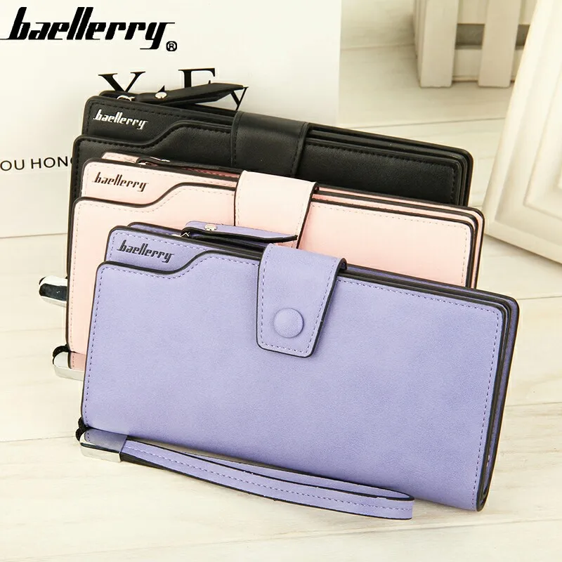 Baellerry designer fashion women's PU leather zipper long wallets ladies' high capacity mutifunction clutch wallet coin purse | Багаж и