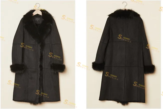 new fashion woman's genuine fox fur coat female lady winter warm clothing jacket for freeze snow weather blue black beige xxxl