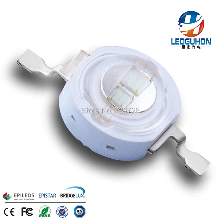 3 Вт нм синий со встроенными светодиодными диодами Epileds 30 мил 2 чипа в 1|3w blue|chip led