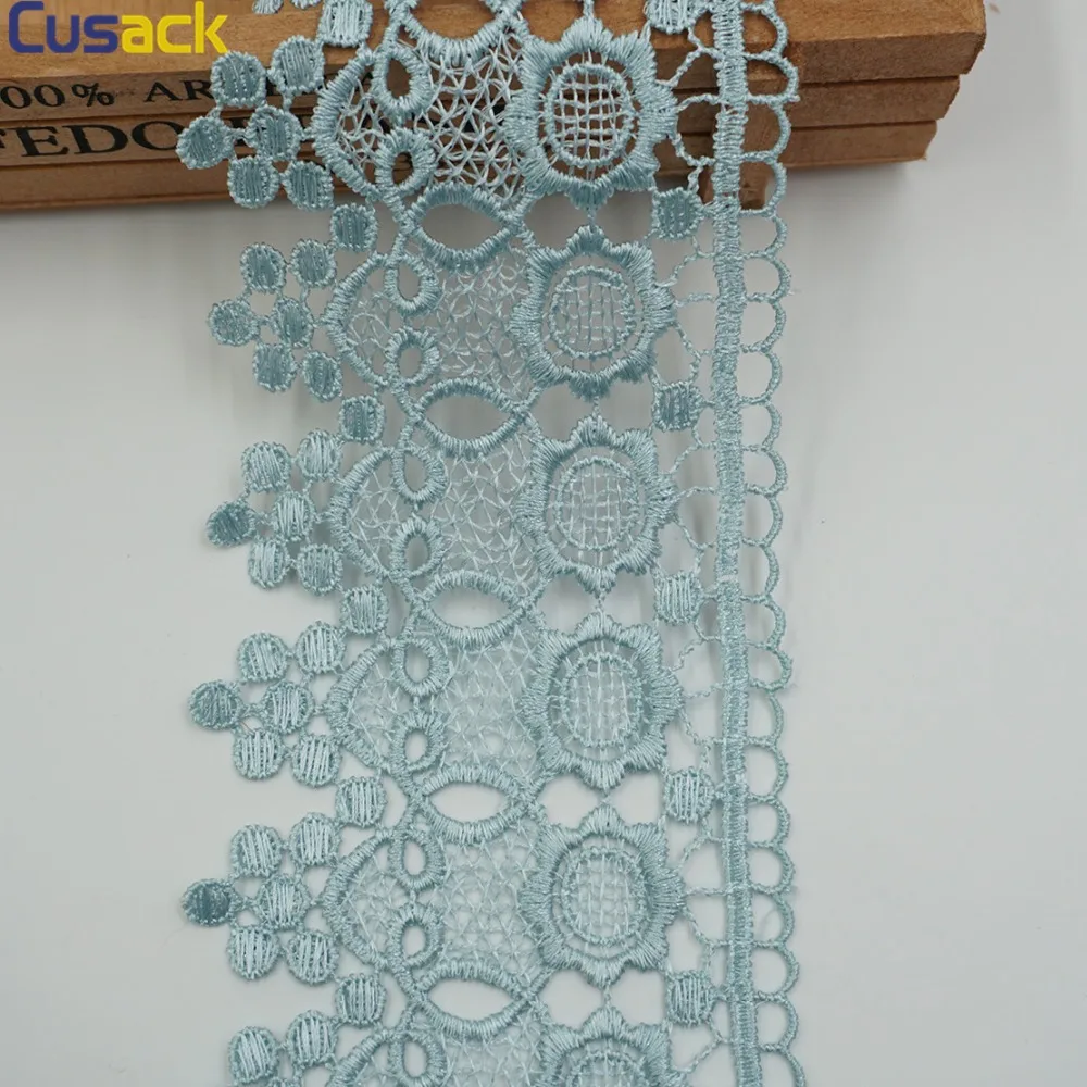 2 ярда кружевные украшения в виде подсолнухов для платья костюма аппликация