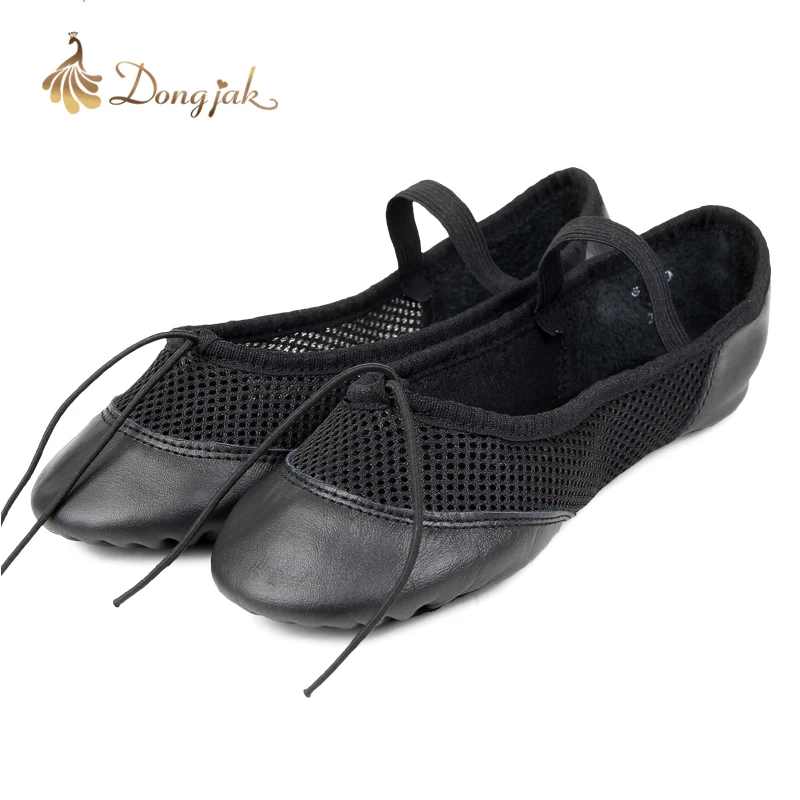 Новинка бесплатная доставка балетные туфли из натуральной кожи с сетчатой