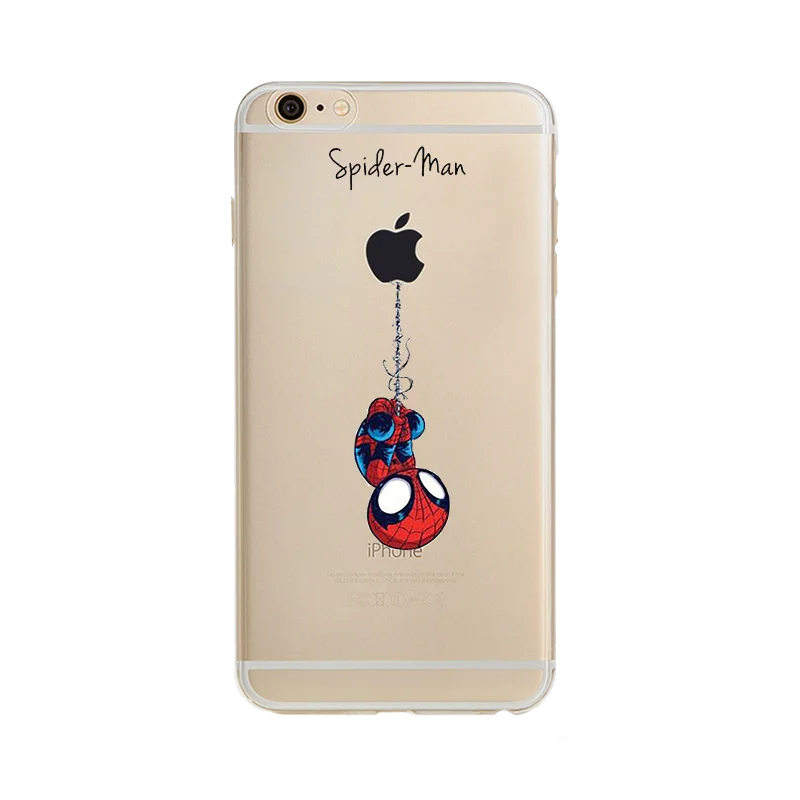 Новое поступление чехол для iPhone 5 5S se 6 s 7 8 Plus крутой Marvel Мстители узор X задняя
