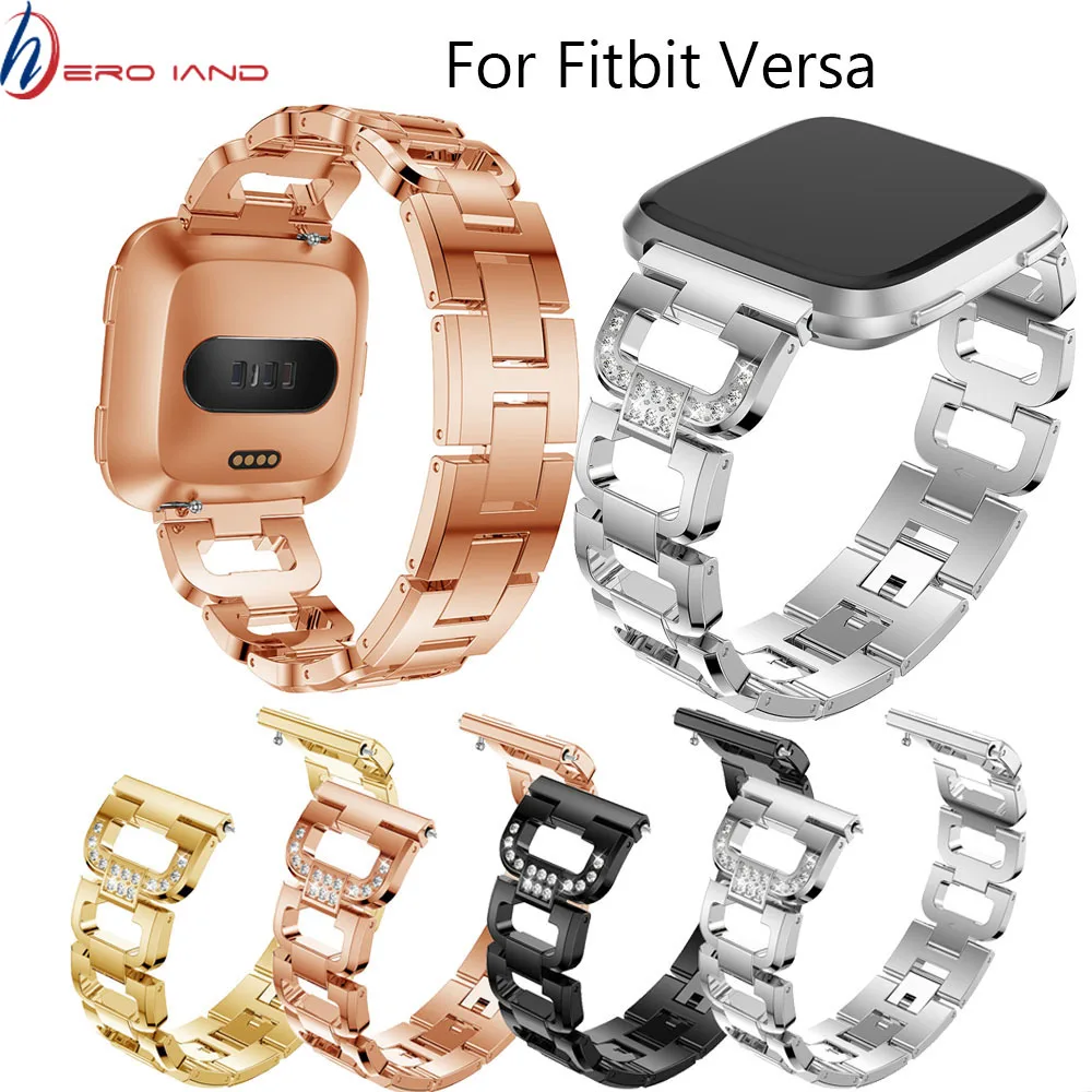 Женские браслеты для Fitbit Versa Сменные Металлические аксессуары