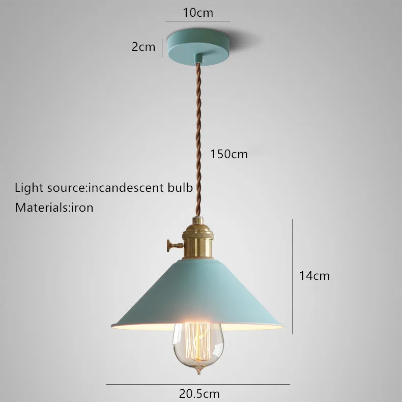 Кантри красочные светодиодные люстры освещение Ресторан спальня Hanglamp Винтаж