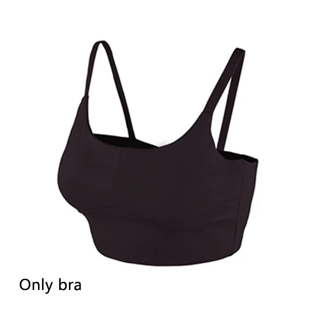 Black Bra Комплект для занятий йогой с лазерной вышивкой, женская одежда для фитнеса, спортивная одежда, женские леггинсы с высокой талией для спортзала, спортивный бюстгальтер с эффектом пуш-ап, 2 шт., спортивные костюмы - Цвет: Black Bra