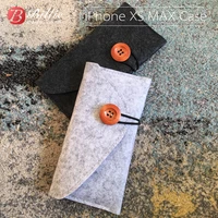 mobile phone pouch wool felt purse case bag for iphone xs 5 8 inch mobilephone pouch sleeve bag cover for iphone xs max 6 5inch