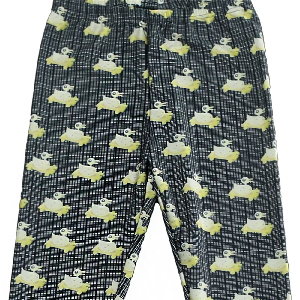 

Elastic Casual Pants 3D Digital Printing Small yellow duck Pattern Women Leggings 7 sizes Fitness Clothing Free Shipping