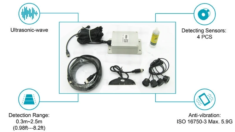 10meters cable wired truck parking sensor 24V waterproof LED display | Автомобили и мотоциклы