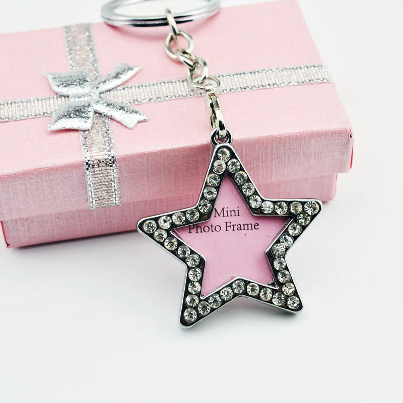 2 шт./лот Подвеска из горного хрусталя металлическая фоторамка брелок сделай сам