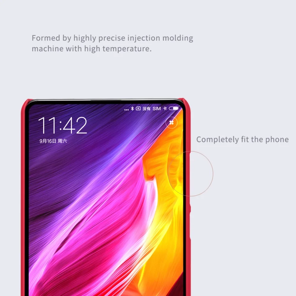 Для Xiaomi mi X2 чехол для телефона Nillkin Super Frosted Shield пластиковый жесткий чехол задняя крышка с защитой экрана для Xiaomi mi X2