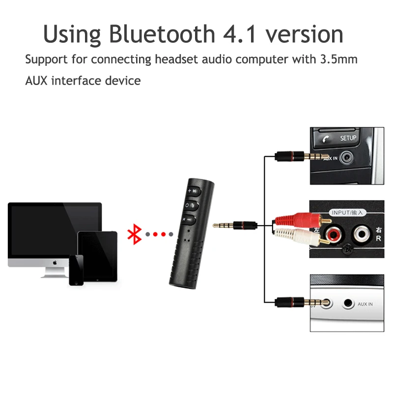 Универсальный аудиоприемник с разъемом 3 5 мм и поддержкой Bluetooth 4 2 | Электроника