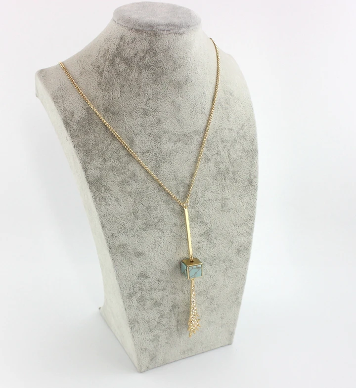 2017 новое хрустальное ожерелье с подвеской в виде рассеянного цветка длинное