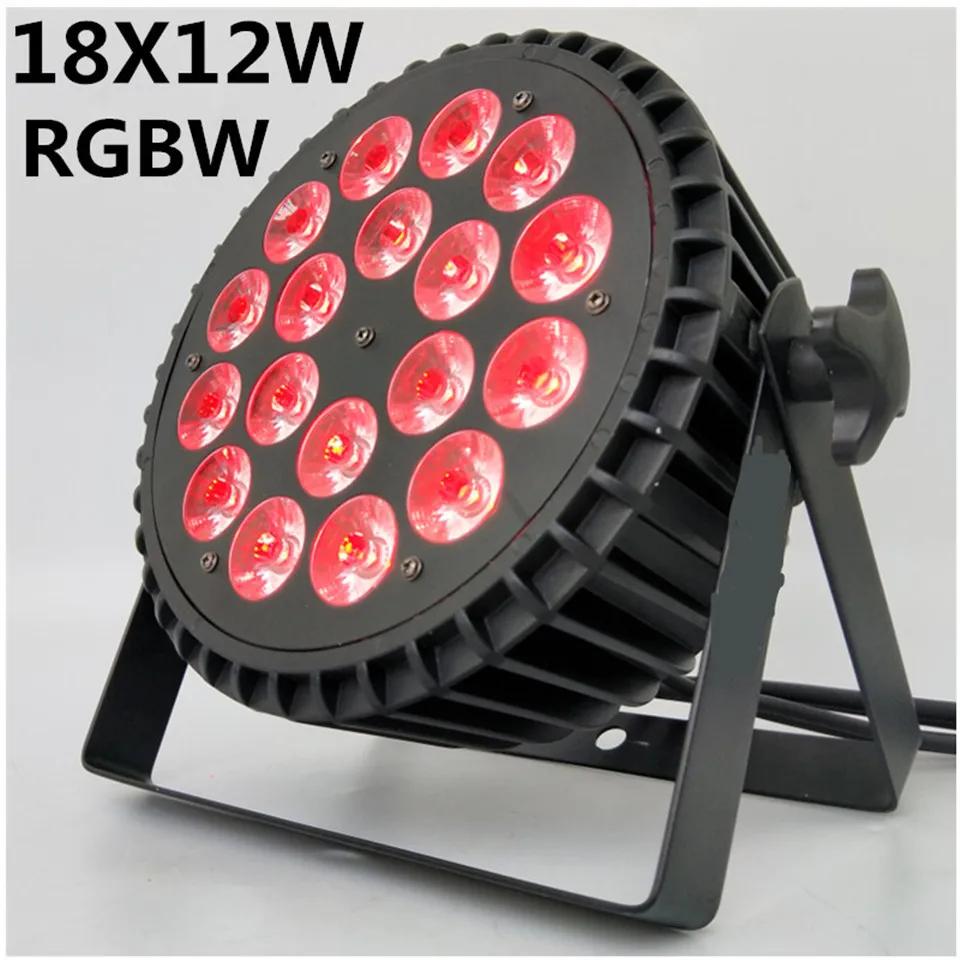 Новинка 18x12 Вт RGBW 4 в 1 светодиодный Par wash par led Flat Can освещение для вечерние KTV диско DJ