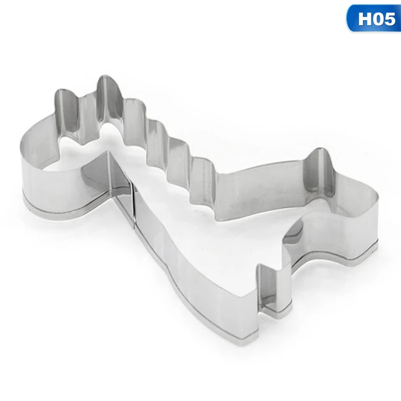 KN2117H05 С рисунком животных из нержавеющей стали печенье резак Толщина фрукты высекальные Формы для кексов форма для выпечки Кухонные принадлежности для выпечки - Цвет: KN2117H05
