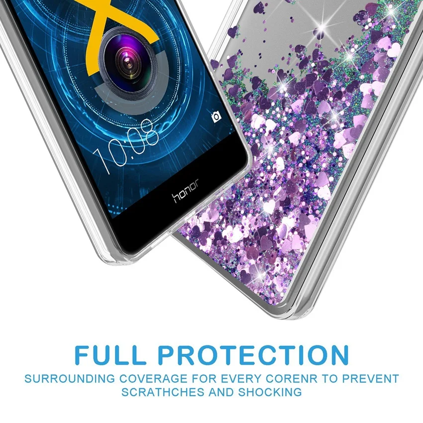 UPaitou Case for Huawei P20 P8 P9 P10 Mate 8 9 10 Pro Honor 6X 6A 7X Nova 2 2S 2I 3E Lite Plus Girl's Bling Glitter TPU |