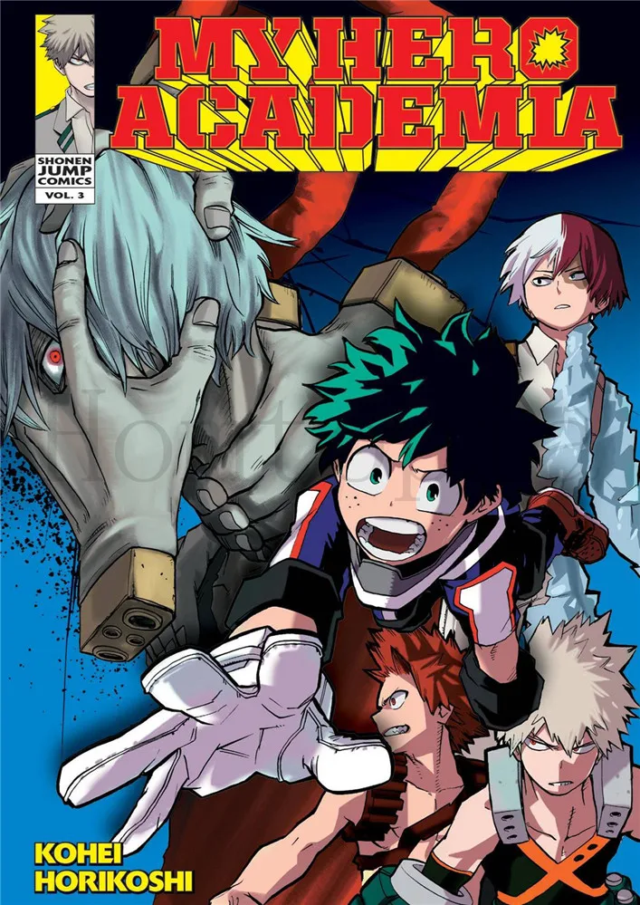 My Hero Academia постеры японские Мультяшные настенные Стикеры белая бумага с покрытием
