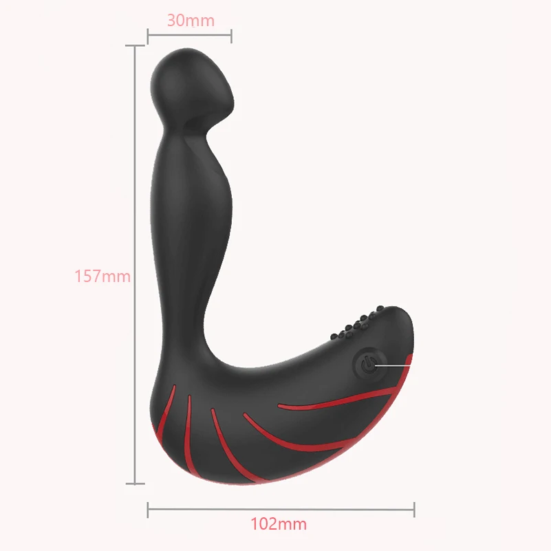 Силиконовый массажер простаты Анальный вибратор стимулятор для мужчин