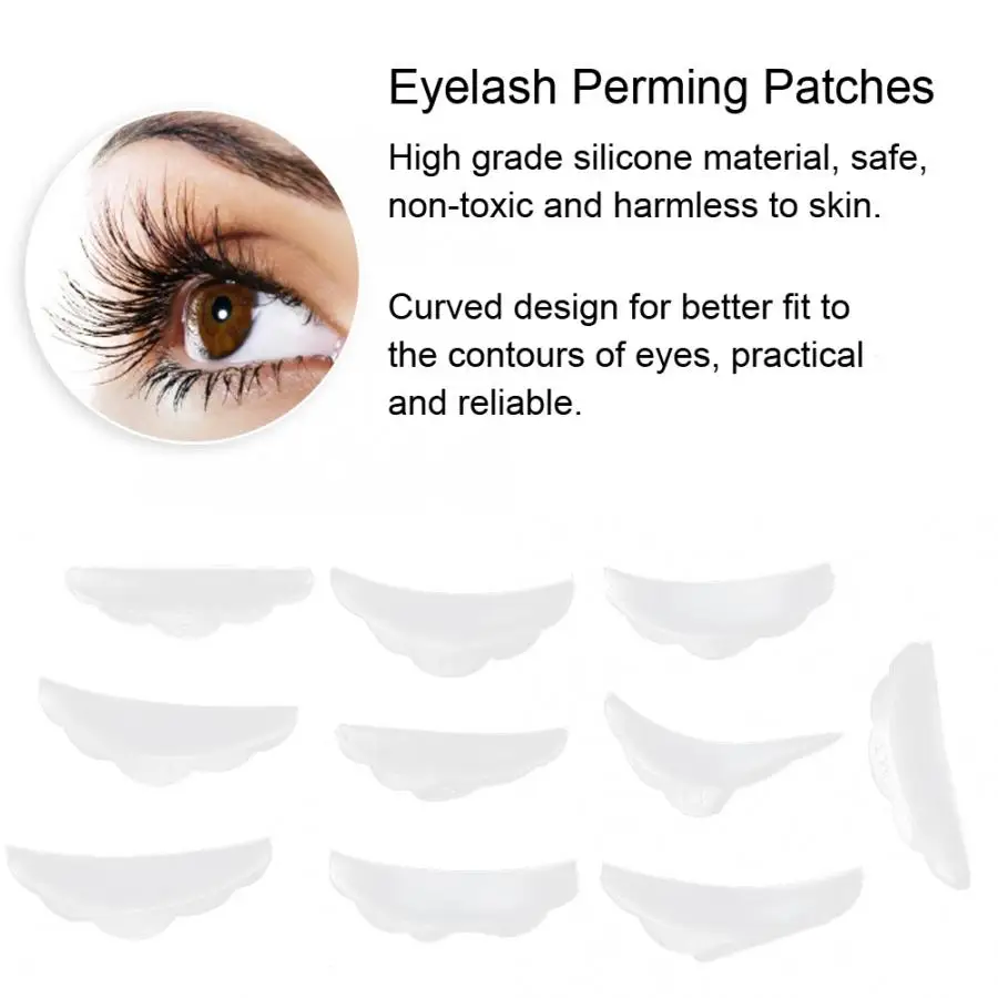 5 пар профессиональная силиконовая ресница накладные накладки для завивки