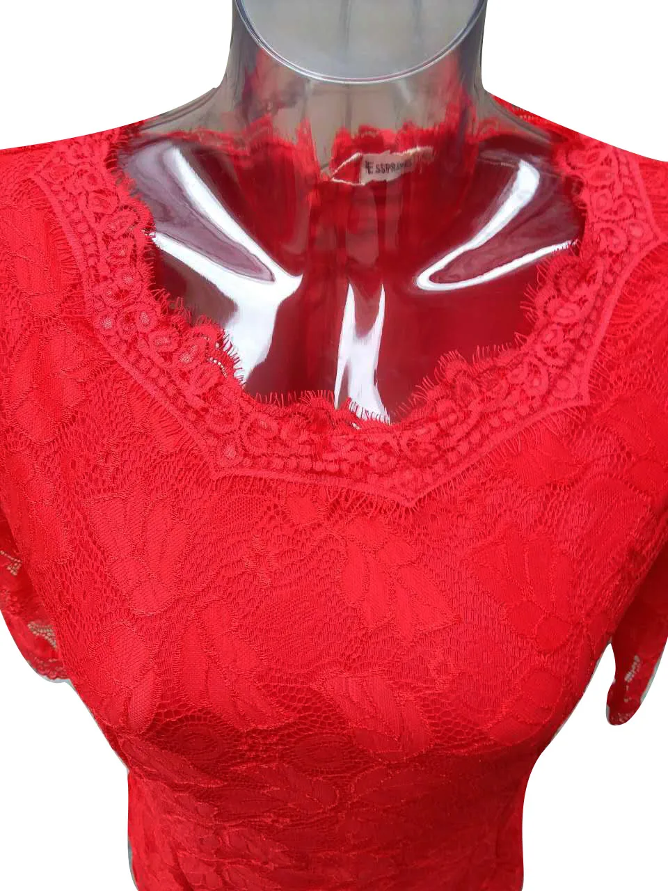 Женская элегантный кружева платья тонкий случайный вечера партии vestidos карандаш