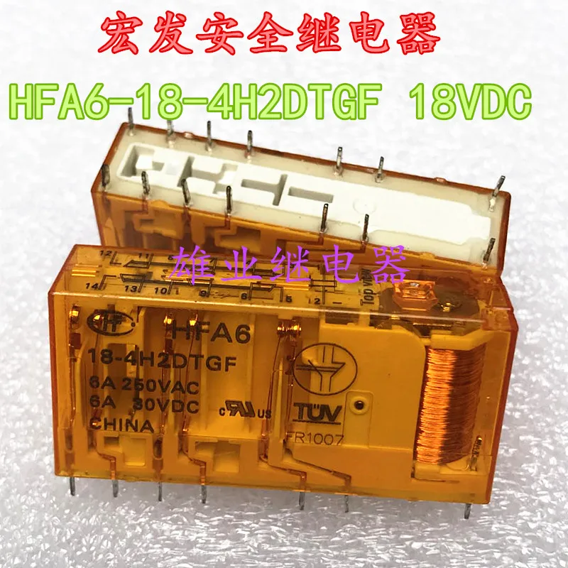 HFA6 18 4H2DTGF 18VDC 10PIN реле 6A|Реле| |