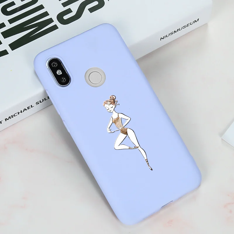 Чехол для девочек Xiaomi Redmi Note 5 6 7 6A Plus чехол из ТПУ Xiomi Mi 8 Lite A2 5A 7A мягкий