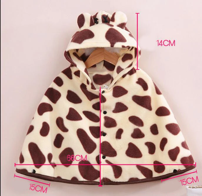 babzapleume Spring Fall Free Size Newborn Cloak Baby Boys Girls Jacket Cartoon Cute Fleece Hooded Outerwear Infant Coat BC1647-1 | Детская