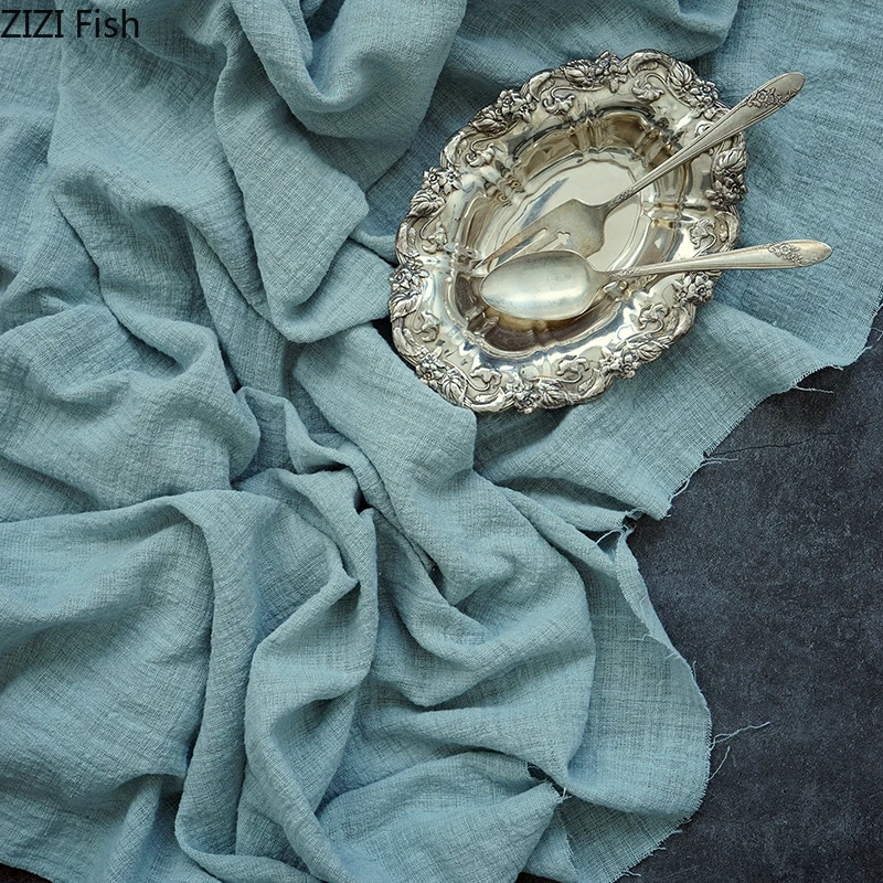 Solid Color Decorative Tablecloth Imitation Linen Lace Table Cloth Dining Cover Home Decoration 1m*1.35m | Дом и сад