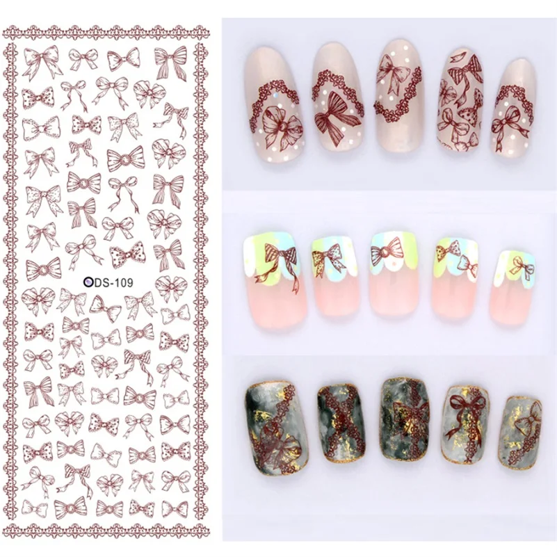 Галстук бабочка для платок|water transfer stickers|transfer stickerfor manicure |