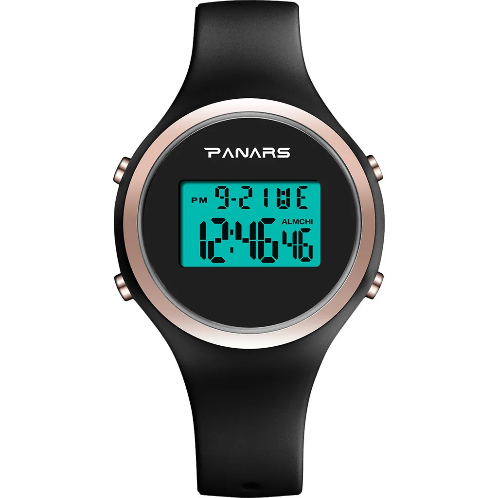 Luminous Fashion Generous And Simple Waterproof Silicone Belt Electronic Watch digital Watch fashion gif Men's watch Outdoor sp