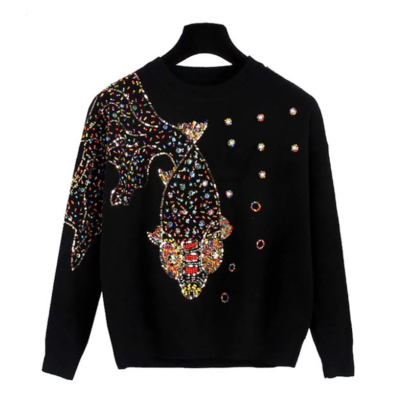 2019 осенний женский брендовый Дизайнерский Модный уличный новый свитер пуловер с