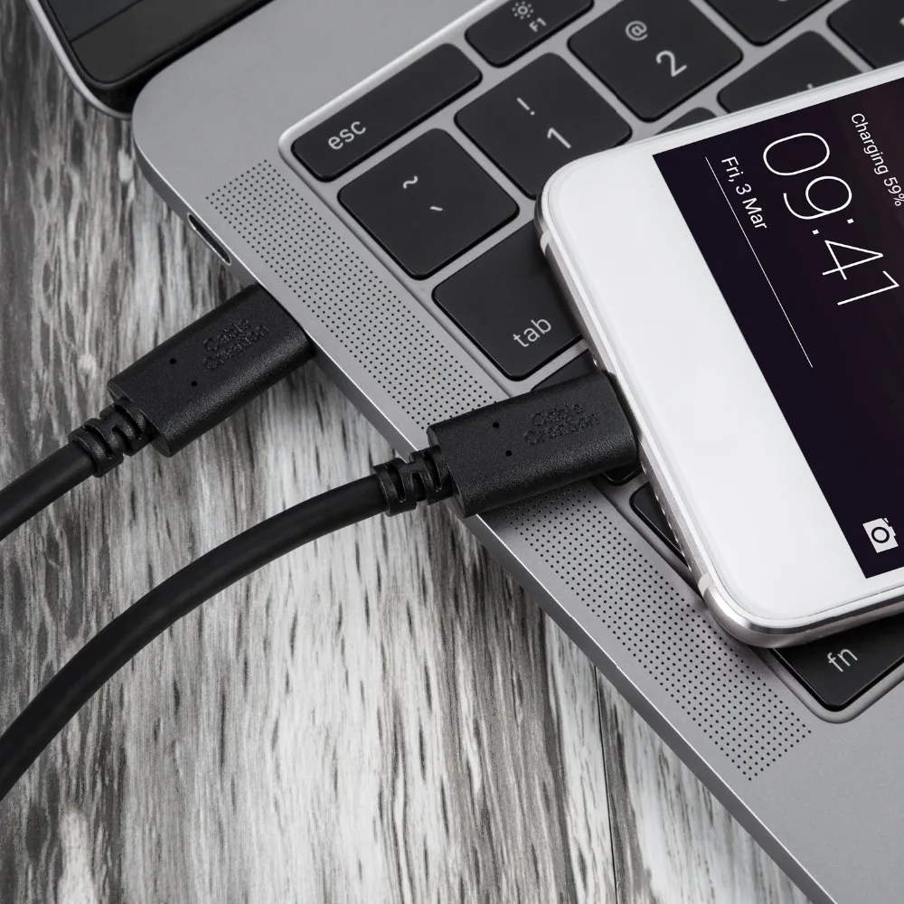 Кабель USB C (3A) кабель к шнур быстрой зарядки 480 Мбит/с совместимый с MacBook 12 дюймов