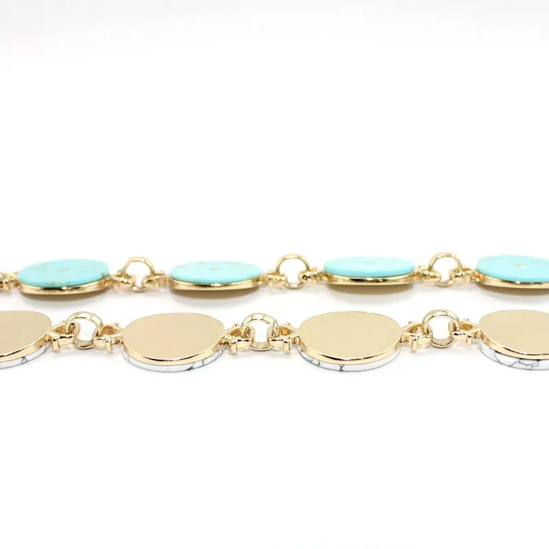 

LongWay 4 Snap Button Jewelry Fashion Bracelets Bangles For Women Round Stone Bracelet Chain Wristband Charm Pulseras SBR170058