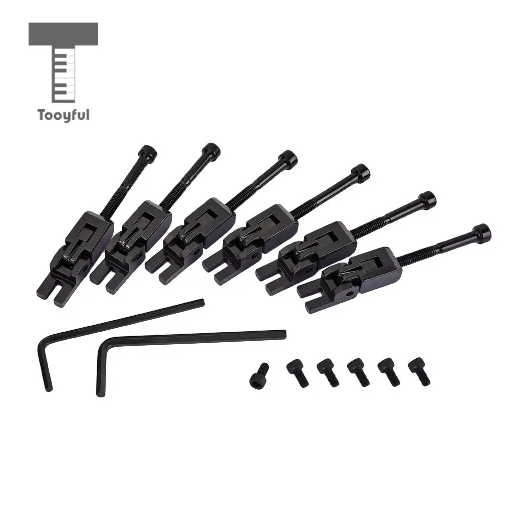 6pcs Electric Guitar Locked String Saddles for Tremolo Bridge Parts | Спорт и развлечения
