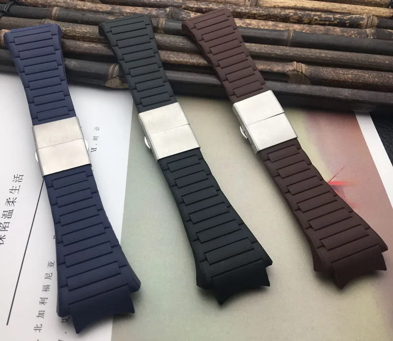 Высокое качество 23x33 мм ремешок для часов мягкий натуральный силиконовый