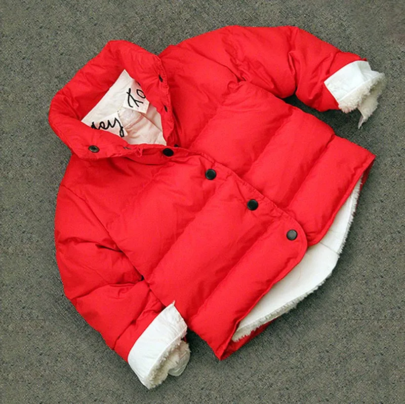 Новое зимнее пальто унисекс для мальчиков и девочек модная теплая детская зимняя
