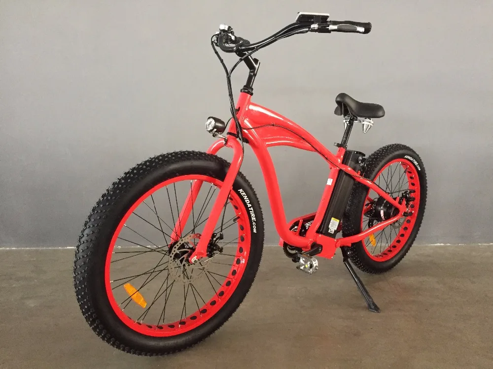 26*4.0 inch 48V 750Watt 16Ah Samsung Ebike Merry Gold Hummer Electric Mountain Bike Bicycle with High Quality and Cheap P |