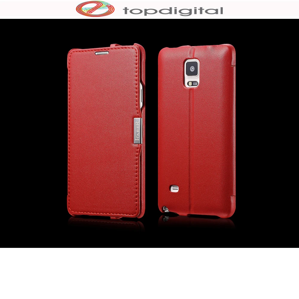 Чехол icarer из натуральной кожи для Samsung Galaxy Note 4 Note4 N9100|case flip|case for samsung galaxycase |