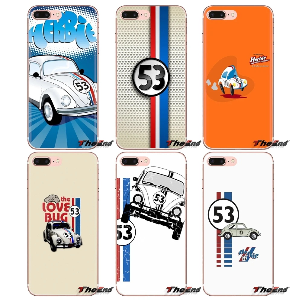 Herbie 53 VW жук Жук для iPod Touch Apple iPhone 4 4S 5 5S SE 5C 6 6S 7 8 X XR XS Plus MAX прозрачные мягкие чехлы |