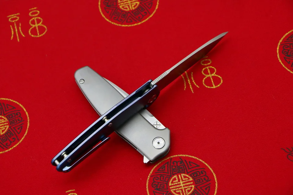 LOVOCOO X-750, складной нож, шариковый подшипник, VG-10 лезвие, титановая ручка, для кемпинга, охоты, для улицы, карманные фруктовые ножи, EDC инструменты