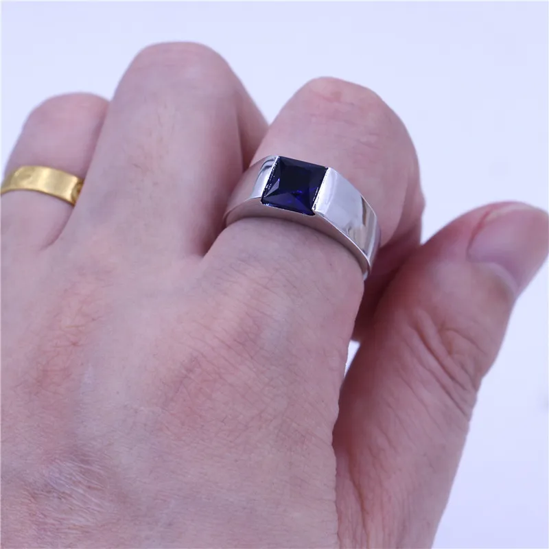 2017 Новый Синий камень ювелирные изделия обручальное кольцо кольца для женщин 5A