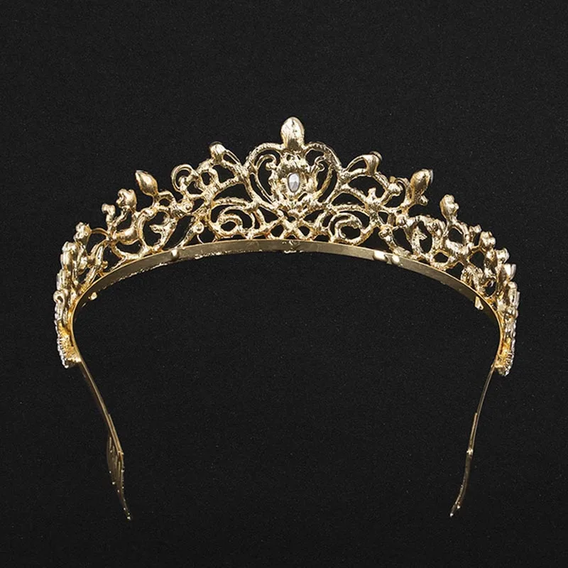 Стразы Женская диадема в форме сердца головной убор принцесса Корона невесты и