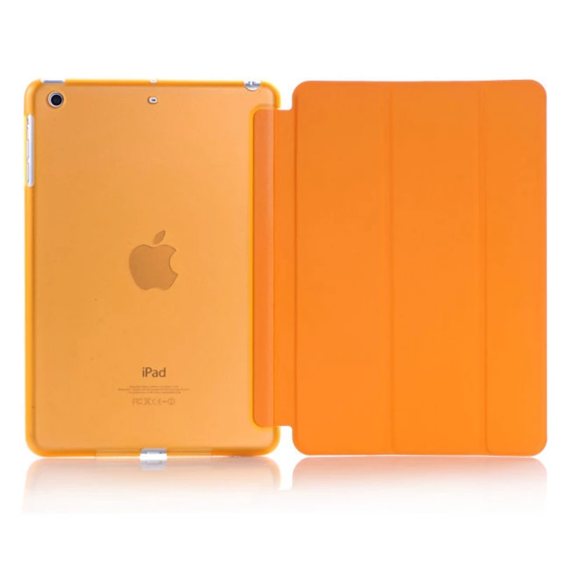 Для Apple iPad Air Ultral Тонкий A1474 A1475 A1476 спальный Wakup кожа Смарт полный чехол для iPad 5/ air 1 - Цвет: Оранжевый